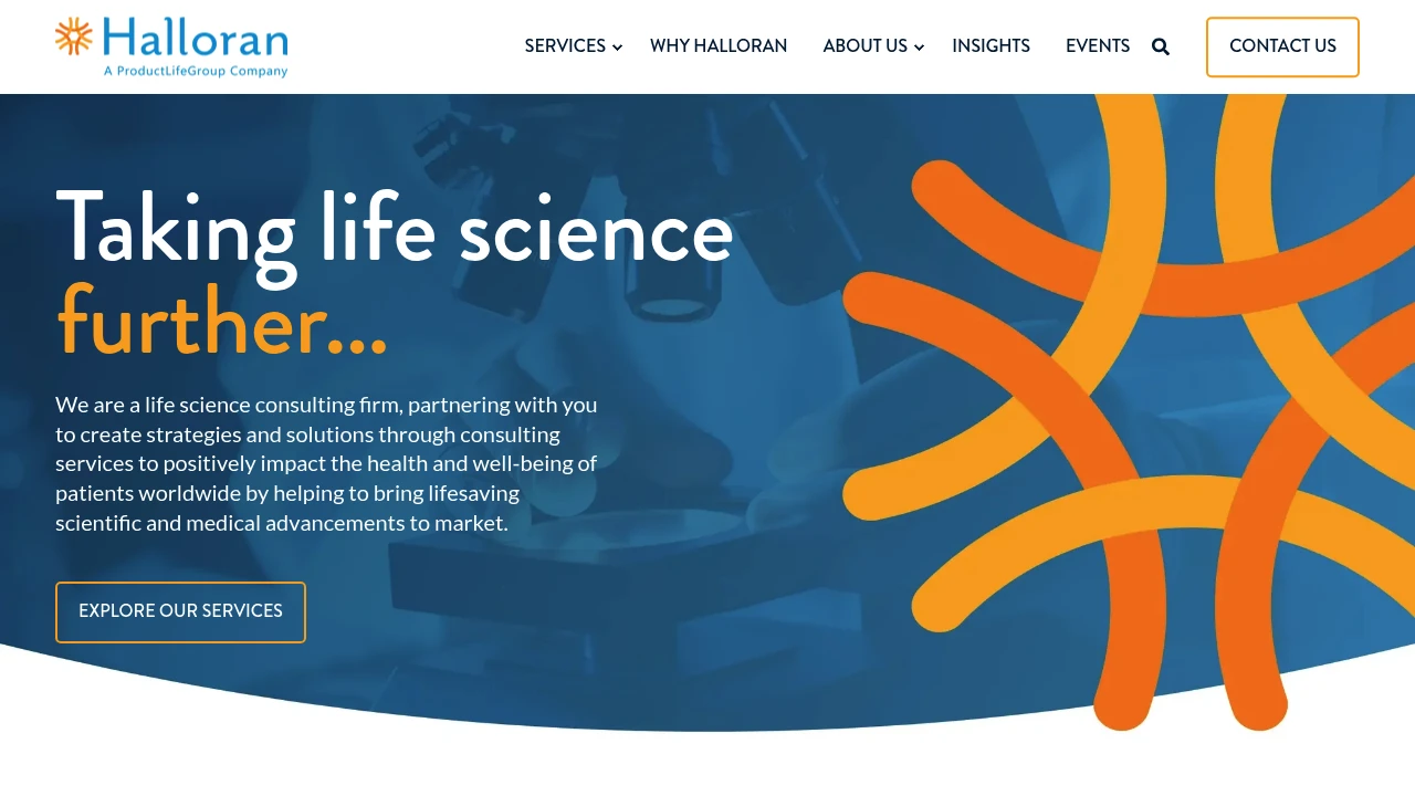 Screenshot of Halloran Consulting Group website