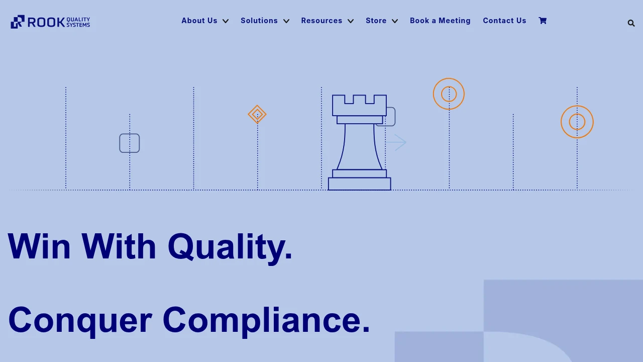 Screenshot of Rook Quality Systems website